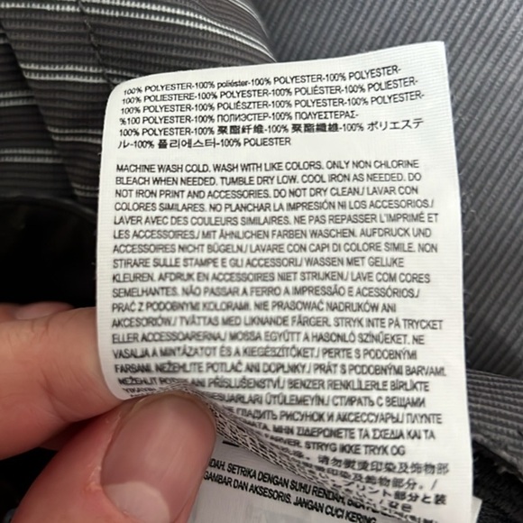 Vans Men's Charcoal Striped Flat Front Shorts - Picture 8 of 8